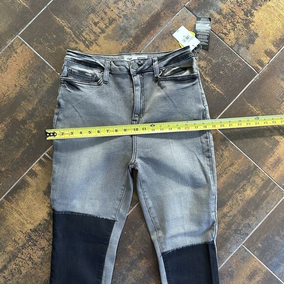 Charcoal Jeans Stretch Juniors 13 Patchwork Design NWT - Picture 4 of 9